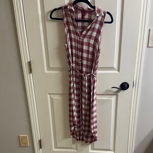 Plaid Sleeveless Dress